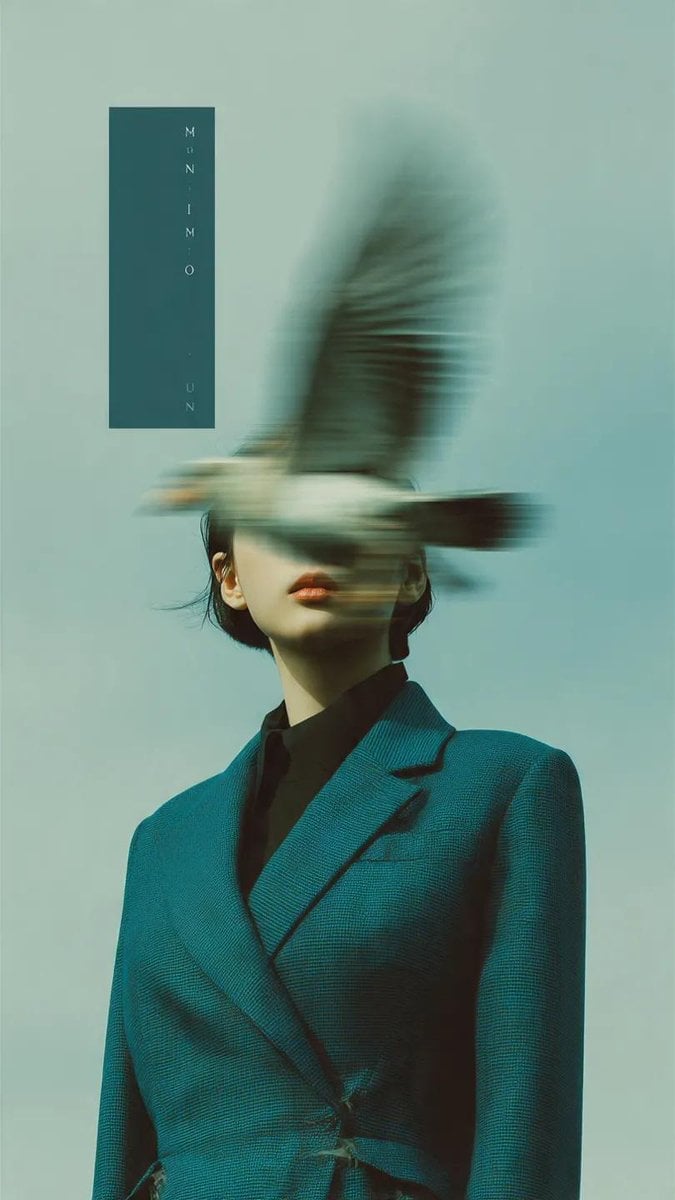 Editorial photography, a woman wearing a structured