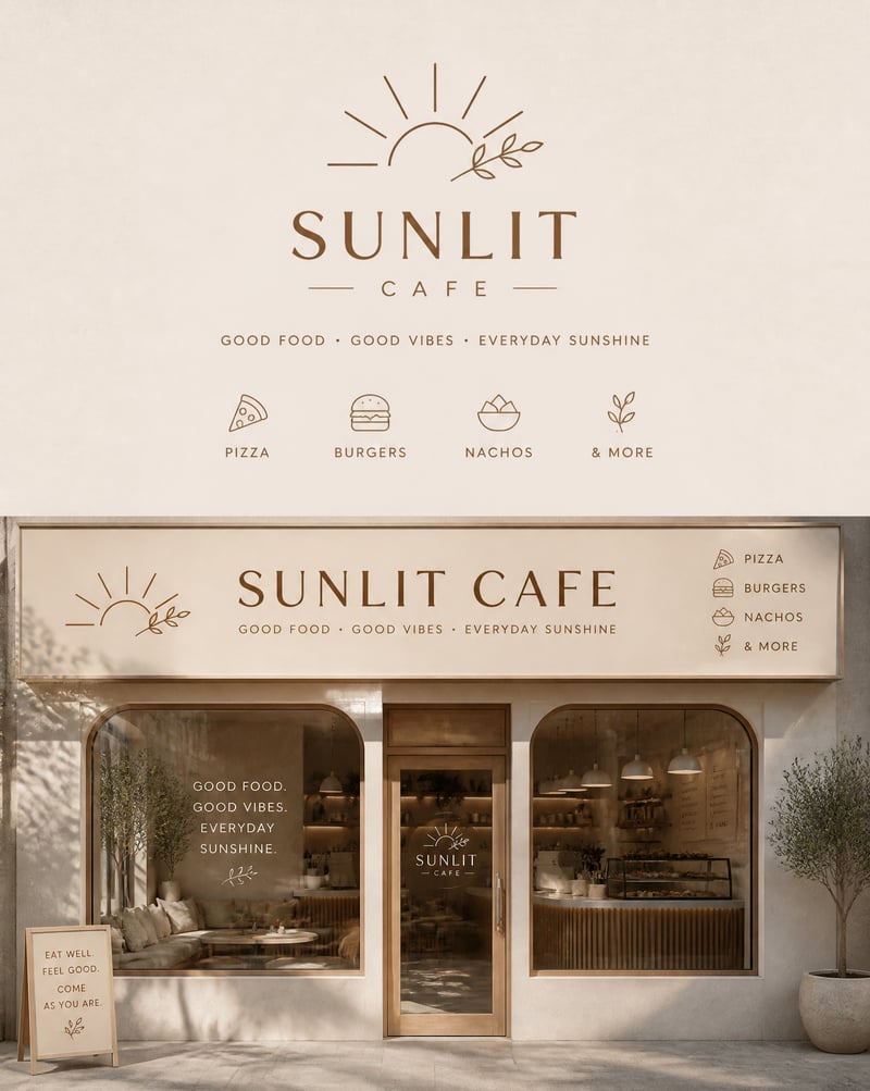 Create a logo and front hoarding design