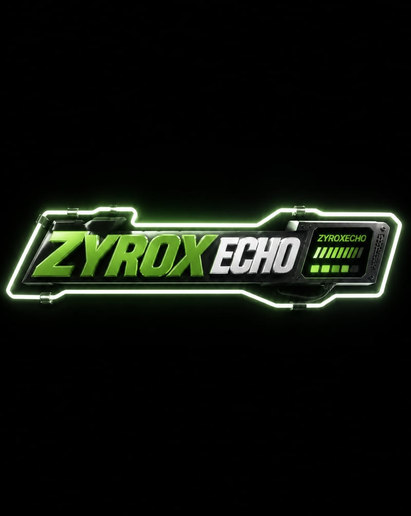 CREATE A ZYROX ECHO LOGO TAKE THAT