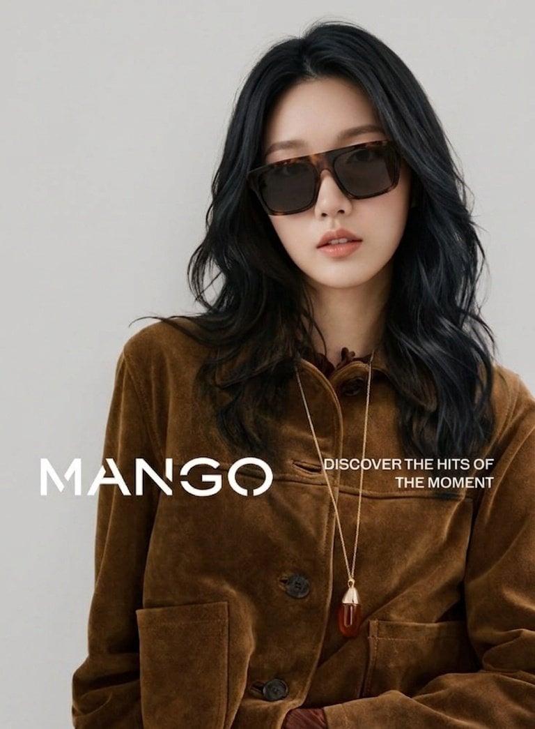 High-end fashion editorial photography, portrait of a