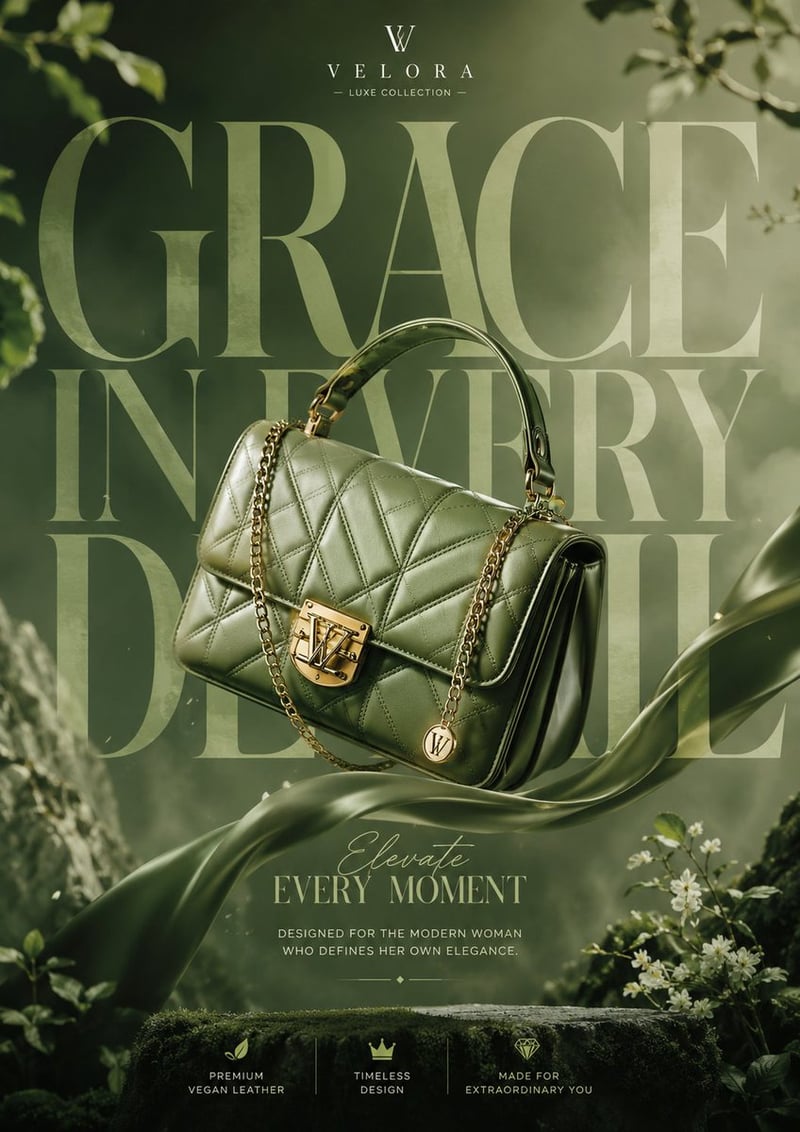 Generate a breathtaking luxury product advertisment of