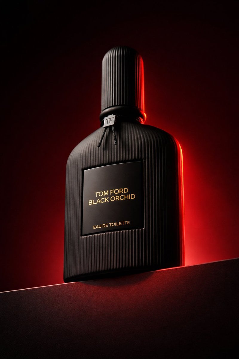 Low angle luxury product photography of a