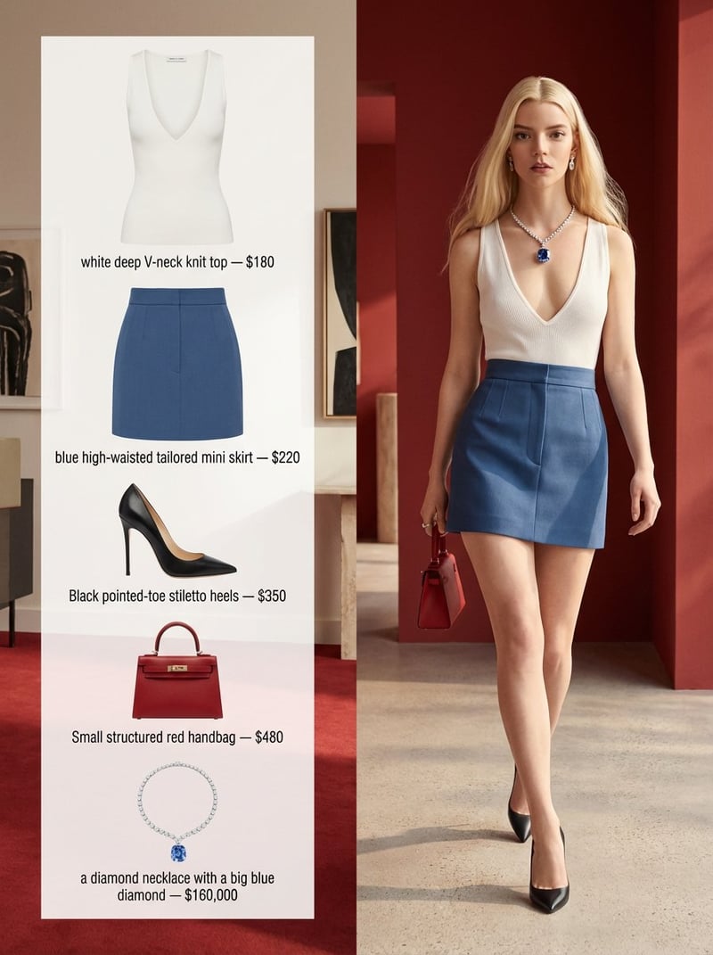 A refined fashion editorial image with a